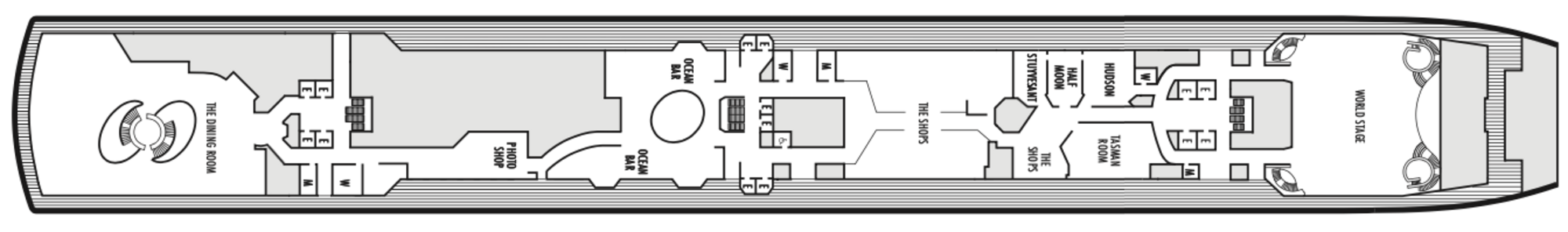 Deck 3 - Promenade plan